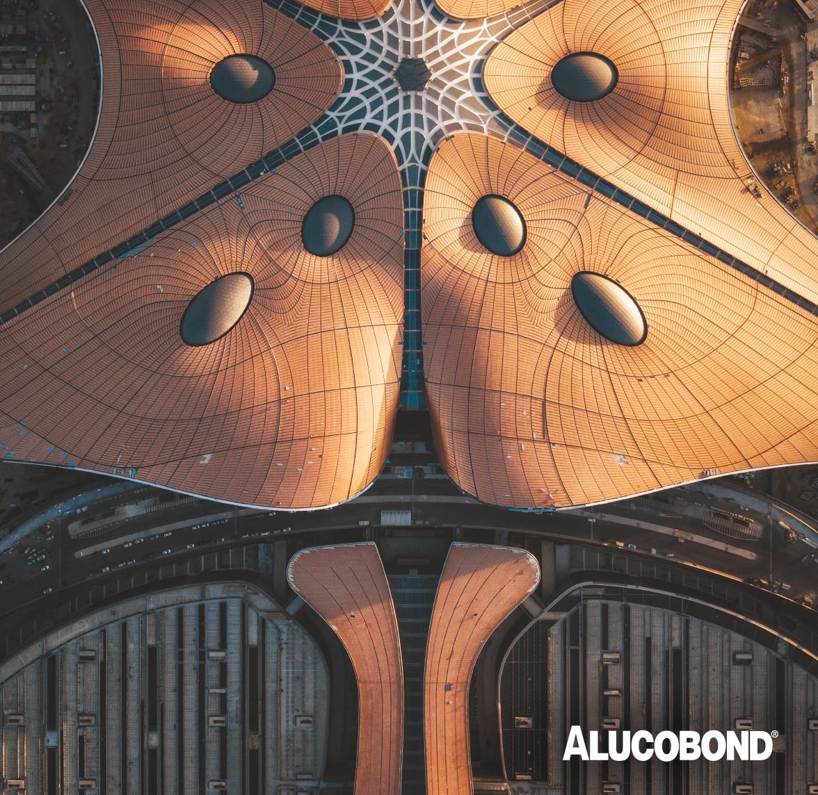 Airport cladding with ALUCOBOND ACP panels